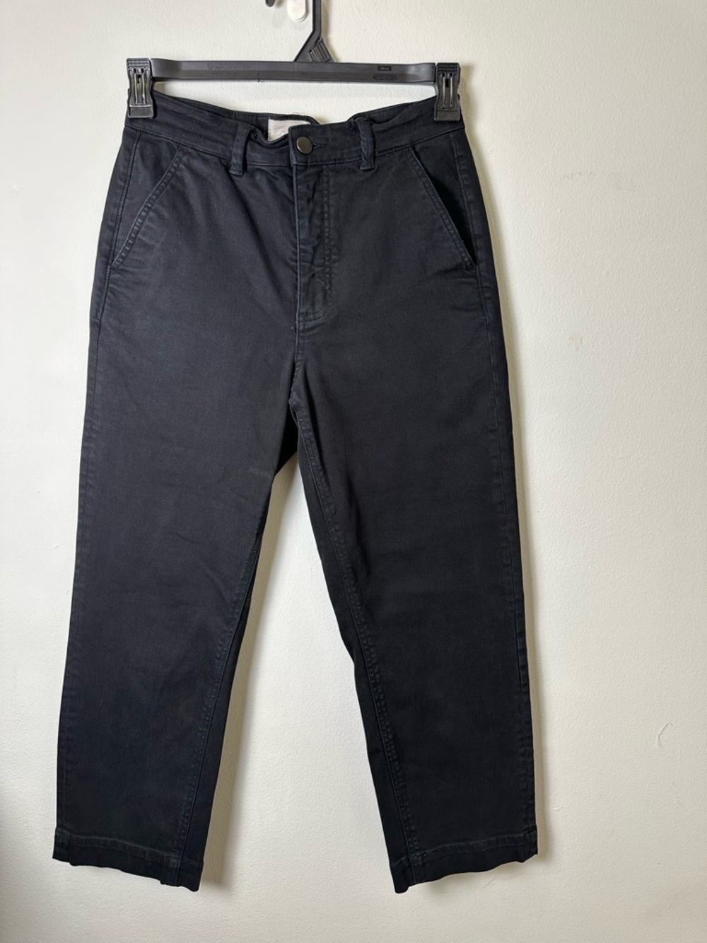 Everlane Cropped Straight Regular Jeans Black Size 6 - Picture 4 of 13